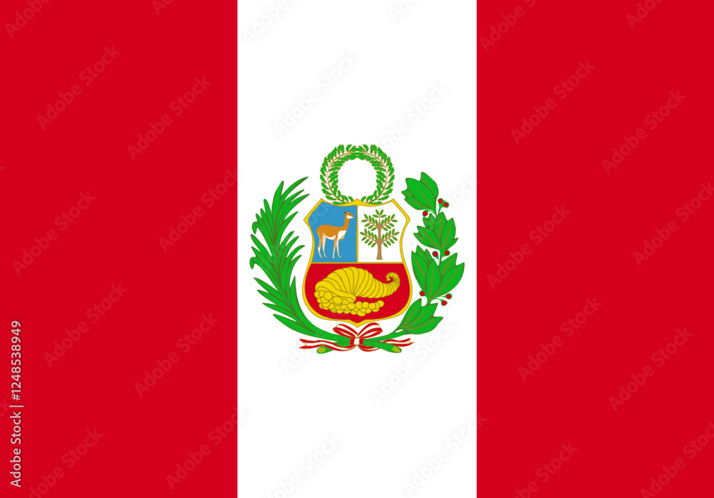 peru flag illustrator national