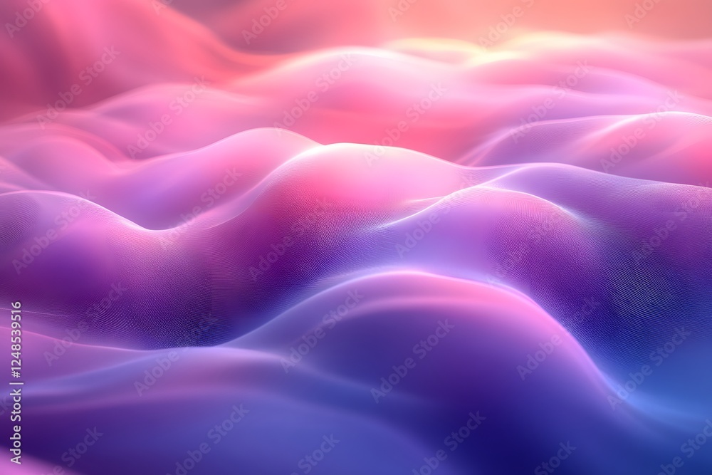 Fototapeta premium Abstract Dreamy Landscape in Pastel Colors for Design and Background Use