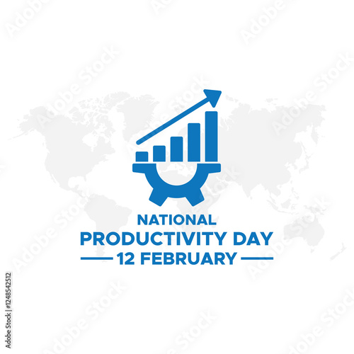 National Productivity Day background template. Perfect for banners, cards, posters, and social media . Vector design, Vector illustration of National Productivity Day social media feed template