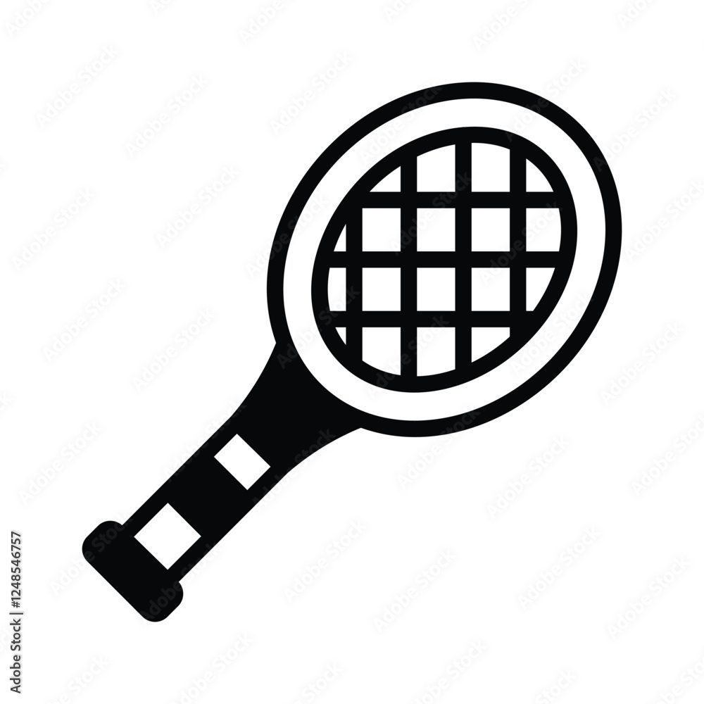 Tennis racket vector symbolizing sports, recreation, and outdoor activities Tennis racket vector symbolizing sports, recreation, and outdoor activities