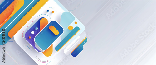 abstract background with blue and red gradient. curvy, wavy, fluid, flowing, irregular shapes. suitable for background, landing page, wallpaper, home screen, theme