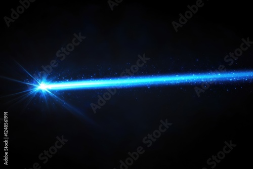 Wallpaper Mural Vibrant Blue Light Streaks: Abstract Background with Glowing Beams and Dynamic Swooshes Torontodigital.ca