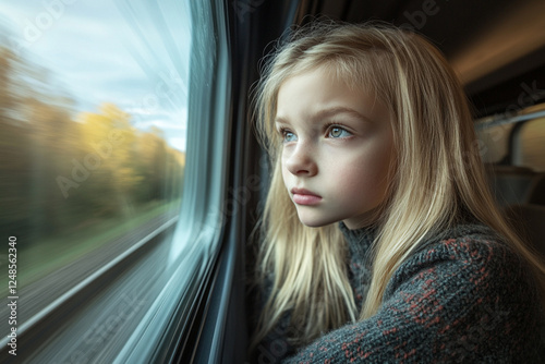 blonde, girl, train, window, fog, weather, sad, look, reflection, lonely, travel, journey, outdoors, sadness, melancholy, thinking, foggy, view, morning, landscape, railway, foggyweather, trainride, t photo