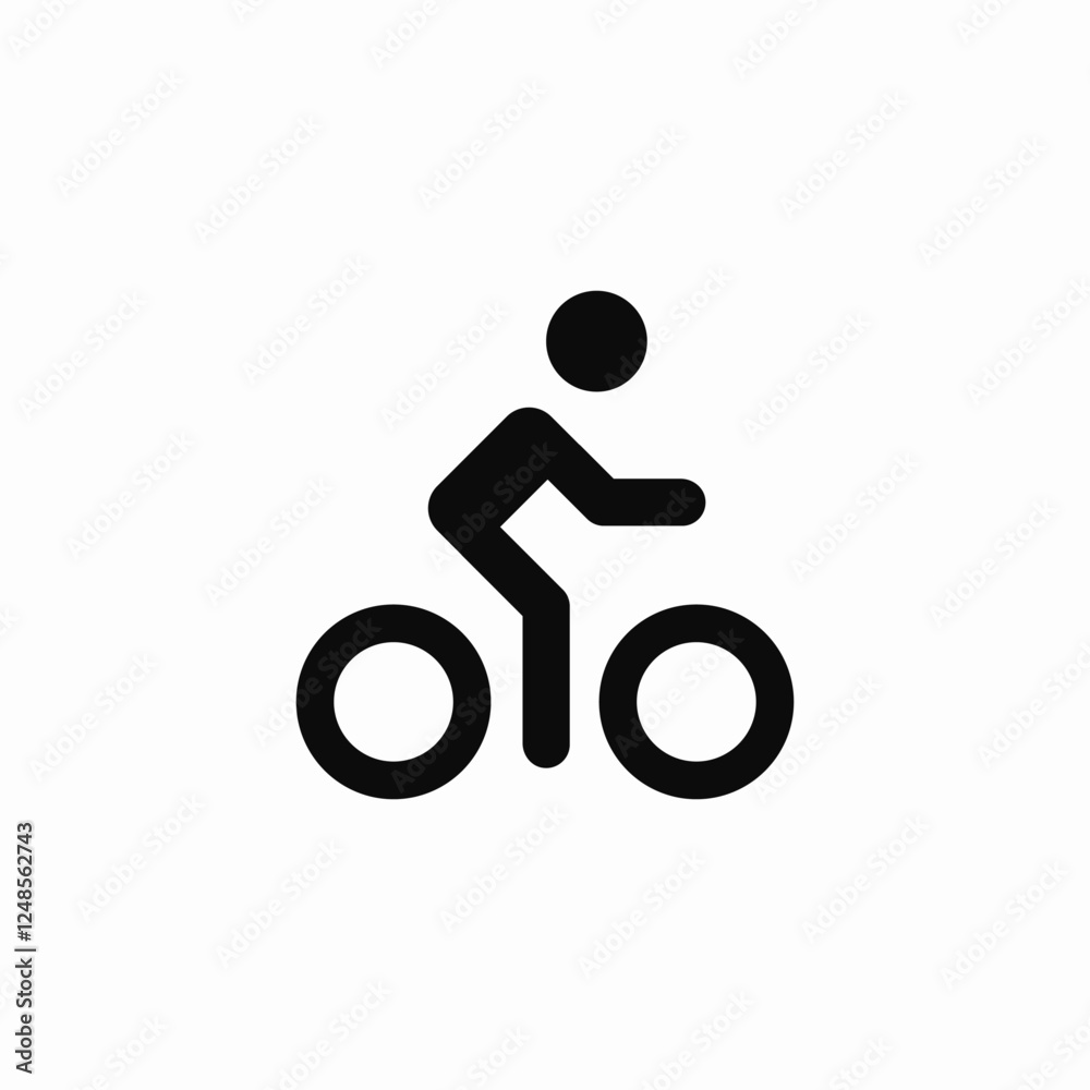 Bicycle cycling sport transport icon vector sign Bicycle cycling sport transport icon vector sign