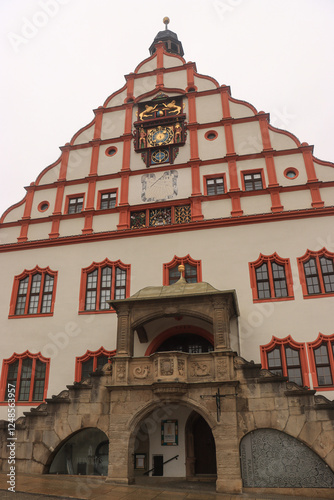 Obraz na płótnie Altes Rathaus im vogtländischen Plauen w salonie