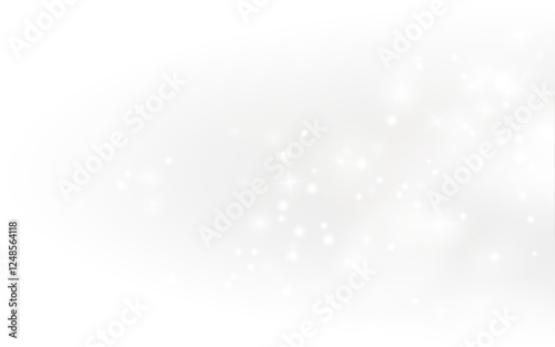White dust PNG, shimmering Christmas dust with glowing bokeh, glitter, and confetti overlay. Perfect for your designs. Festive sparkling white texture for holiday cards, invitations, and banners.