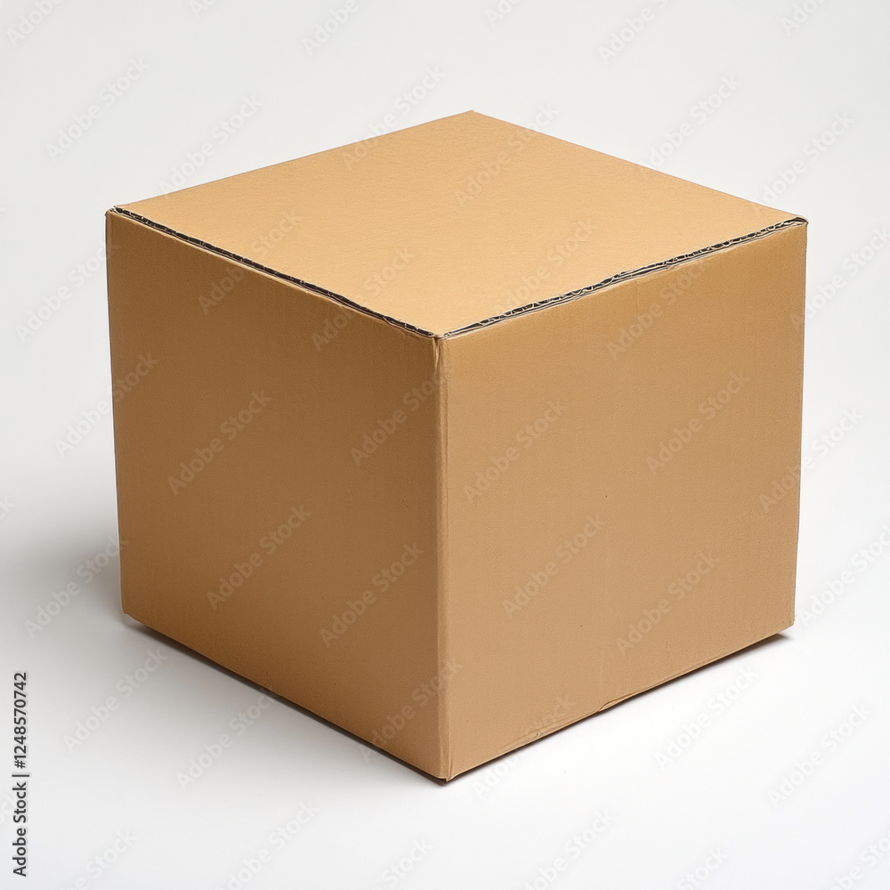 An open empty cardboard box isolated on a white background, brown packaging container for shipping or storage An open empty cardboard box isolated on a white background, brown packaging container for shipping or storage