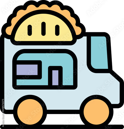 Food truck selling empanadas, delivering traditional argentinian cuisine on the go