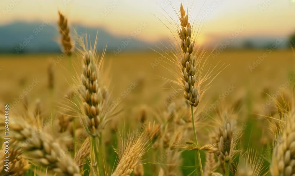 close-up views of organic crop fields ready for harvesting close-up views of organic crop fields ready for harvesting