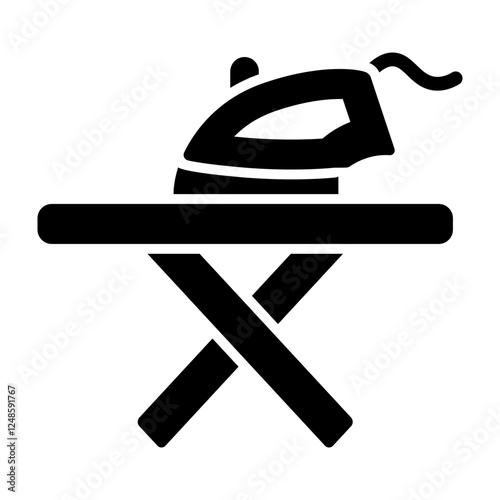 Iron Table Glyph Icon Design