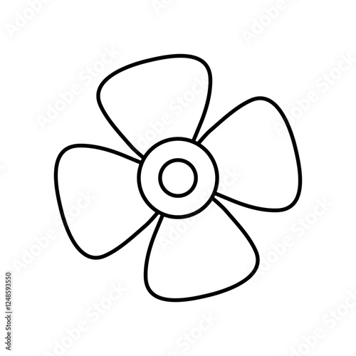 Flower icon vector. Garden illustration sign. Flora symbol or logo.