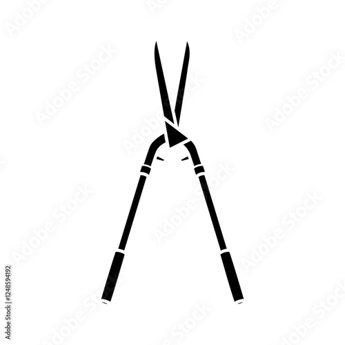 Garden shears icon vector. Garden tool illustration sign. Tool symbol or logo.