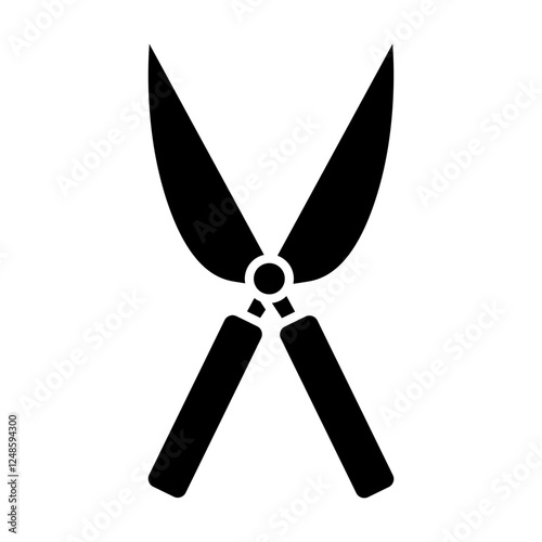 Garden shears icon vector. Garden tool illustration sign. Tool symbol or logo.
