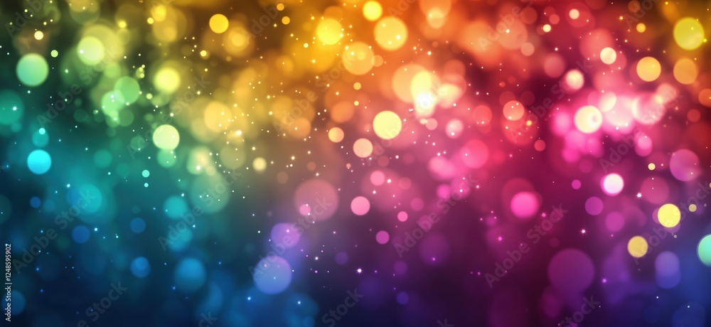 Colorful bokeh background with vibrant lights and soft focus effects, copy space for text Colorful bokeh background with vibrant lights and soft focus effects, copy space for text