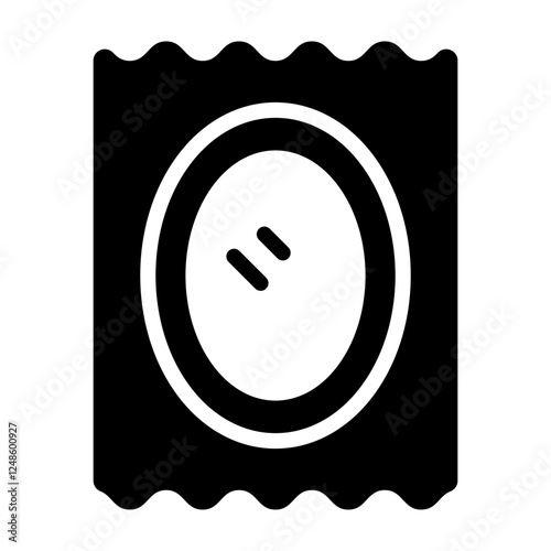 Mirror Vector Glyph Icon Design