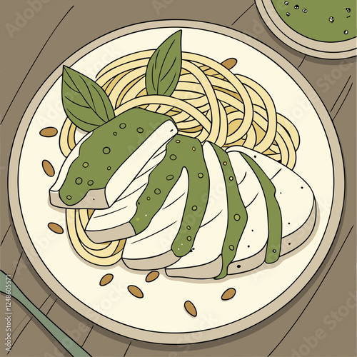 Pesto Chicken Delight – A Fresh & Herby Italian Treat