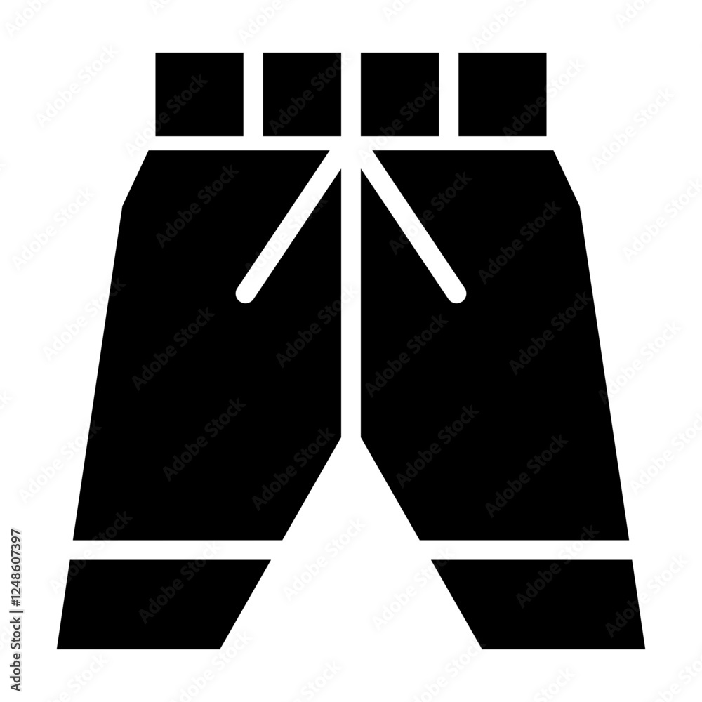 Shorts Vector Glyph Icon Design Shorts Vector Glyph Icon Design