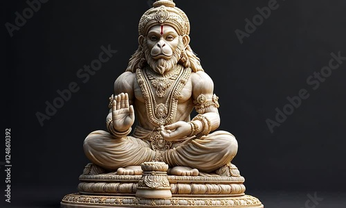 Statue of the Hindu deity Hanuman photo