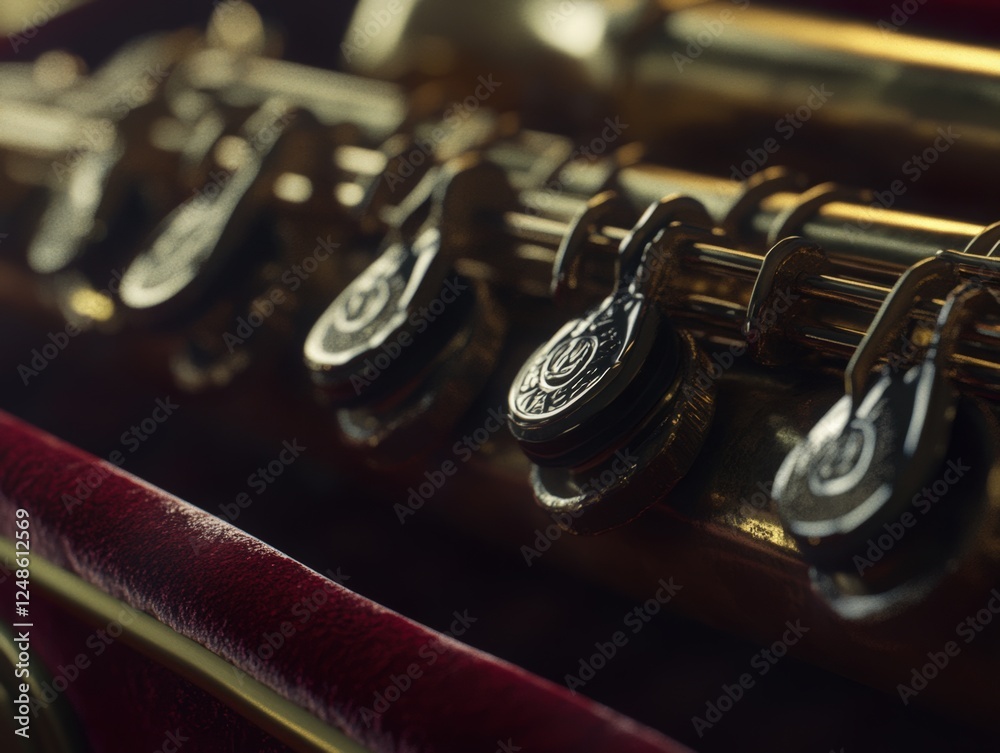 Velvet case for wind instruments in macro – material texture transfer. Velvet case for wind instruments in macro – material texture transfer.
