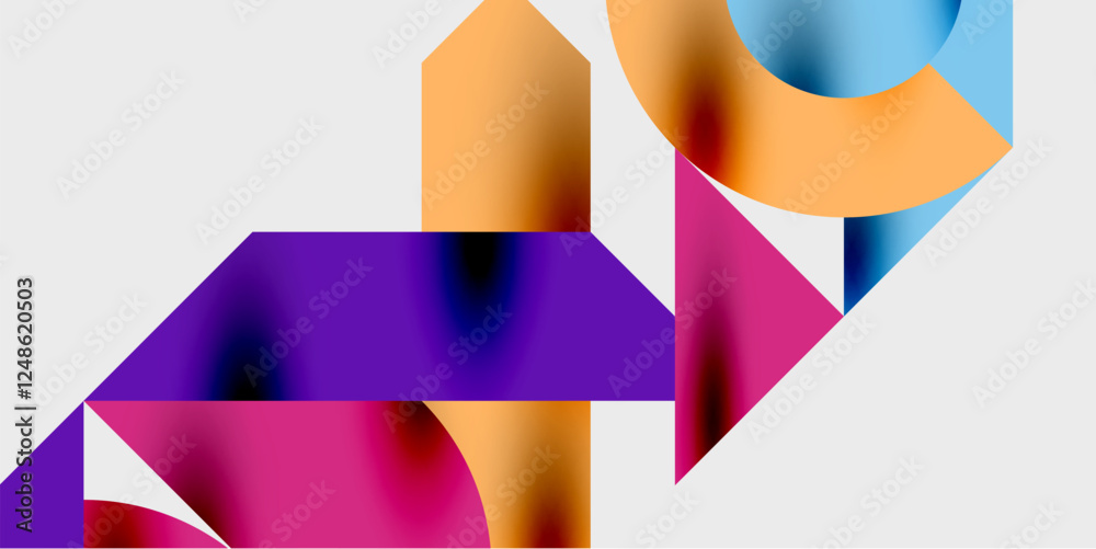 Modern abstract background featuring circles, lines, and triangles in a dynamic geometric composition. Perfect for stylish, tech, or creative-themed designs Modern abstract background featuring circles, lines, and triangles in a dynamic geometric composition. Perfect for stylish, tech, or creative-themed designs