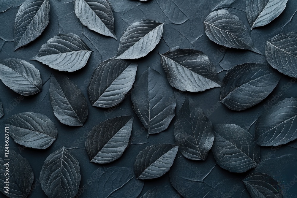 This is a detailed close up view of a pile of black leaves in nature This is a detailed close up view of a pile of black leaves in nature