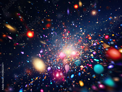 Vibrant Confetti Explosion: A Festive Celebration