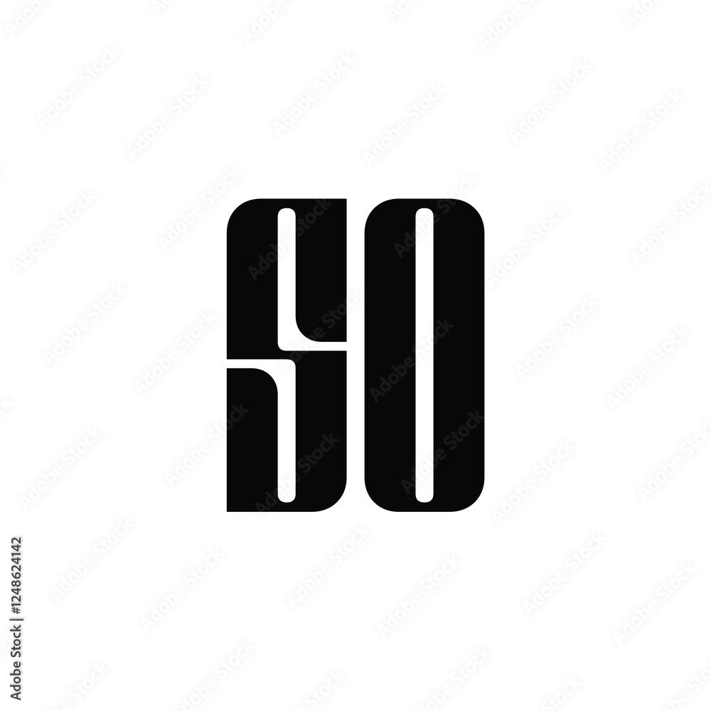 SO monogram logo design letter text name symbol monochrome logotype alphabet character simple logo SO monogram logo design letter text name symbol monochrome logotype alphabet character simple logo