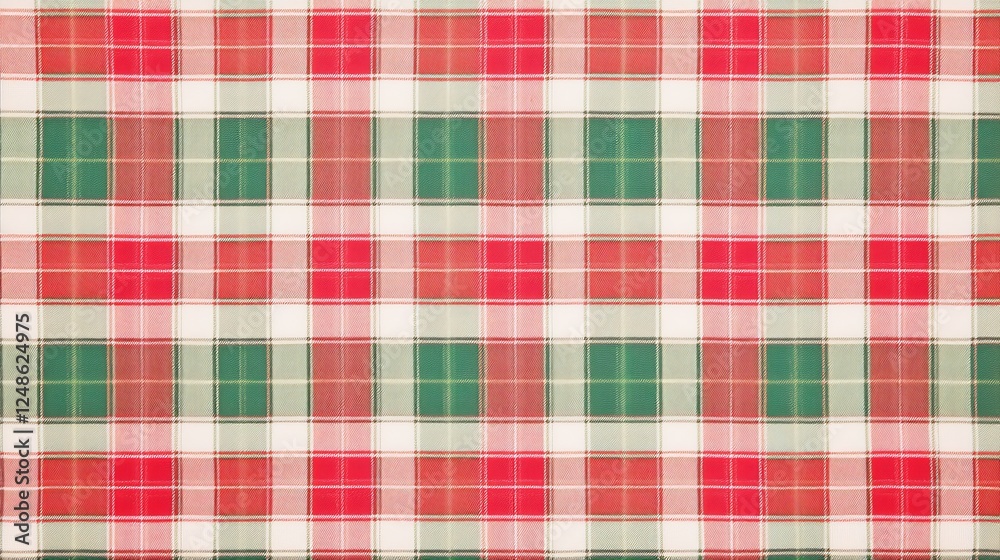 Vibrant Plaid Pattern Fabric Design: A Festive and Timeless Christmas Print Vibrant Plaid Pattern Fabric Design: A Festive and Timeless Christmas Print
