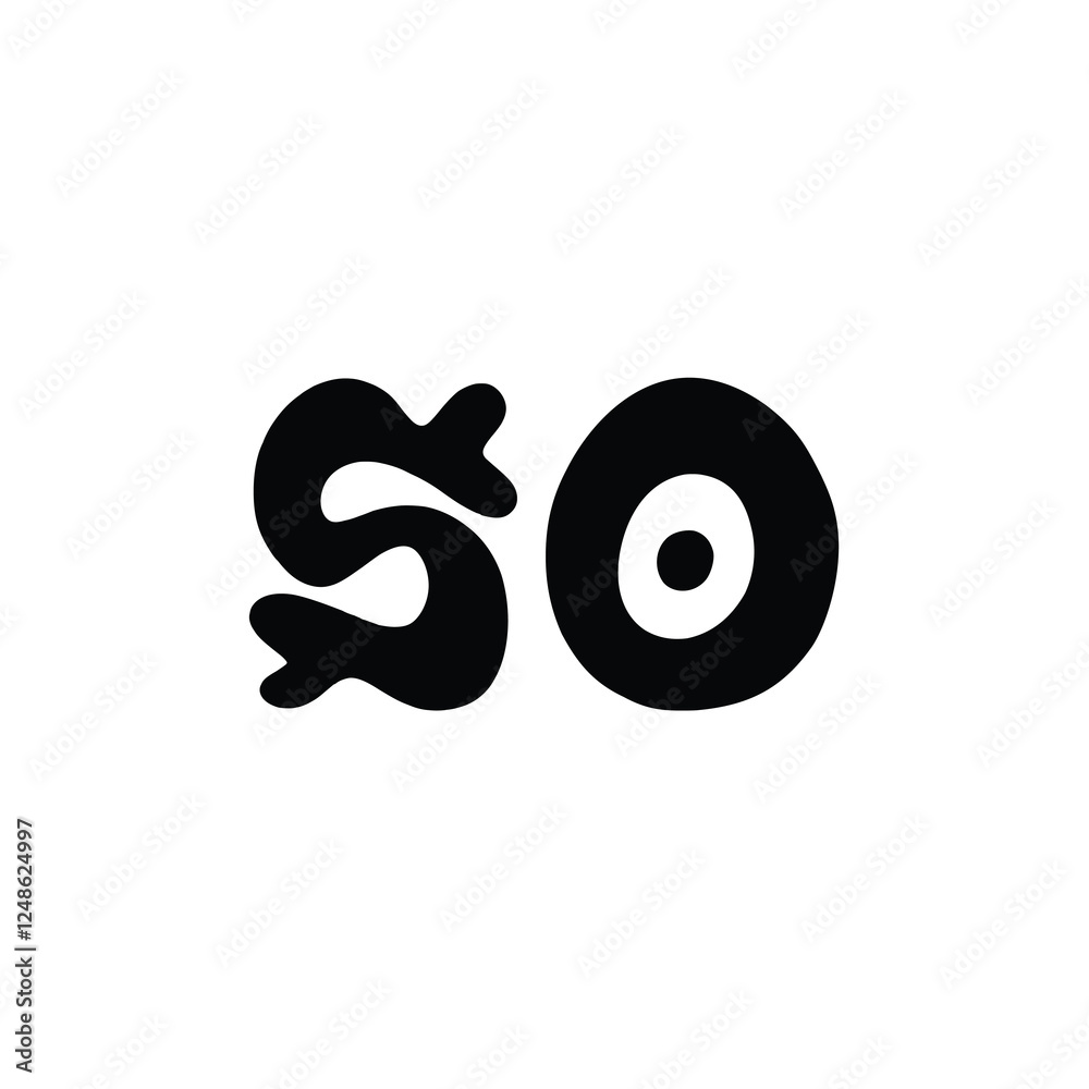 SO monogram logo design letter text name symbol monochrome logotype alphabet character simple logo SO monogram logo design letter text name symbol monochrome logotype alphabet character simple logo