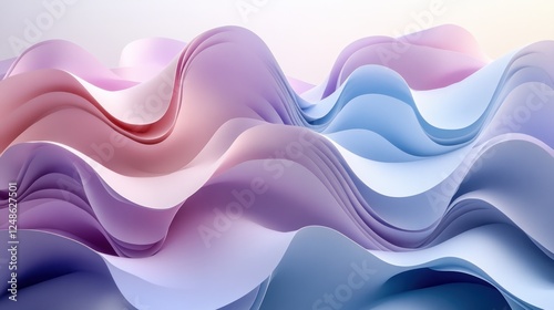 Wallpaper Mural Abstract pastel wave background. Torontodigital.ca