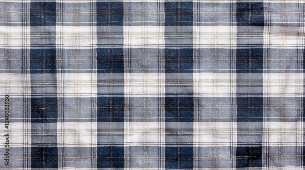 Classic Plaid Fabric Texture - A Vibrant Geometric Design Classic Plaid Fabric Texture - A Vibrant Geometric Design