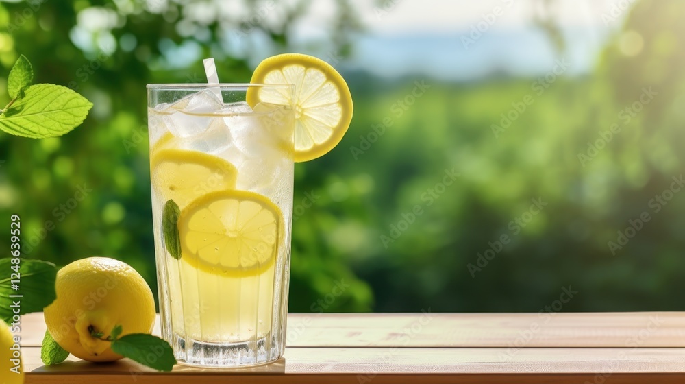 Refreshing Lemonade on a Summer Day, A Taste of Zesty Delight Refreshing Lemonade on a Summer Day, A Taste of Zesty Delight