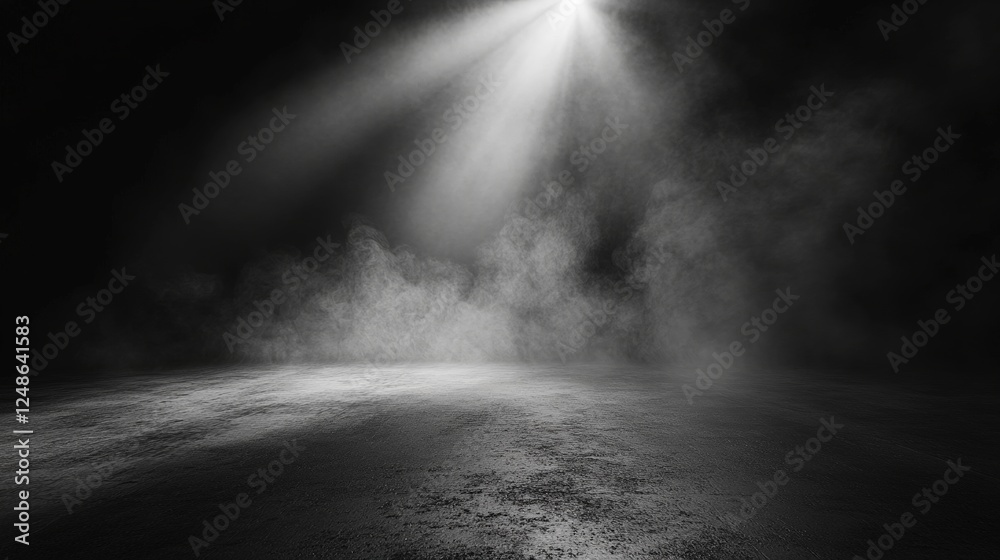 Abstract Black Background with Smoke and Fog for Dramatic Visuals and Artistic Presentation Abstract Black Background with Smoke and Fog for Dramatic Visuals and Artistic Presentation