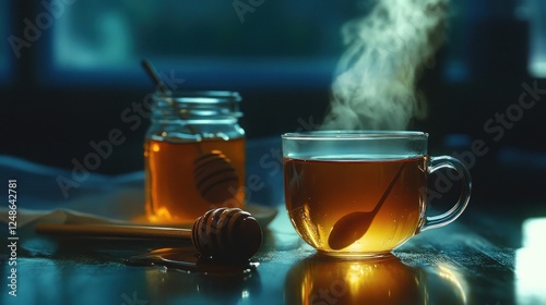 Warm Honeyed Tea at Night photo