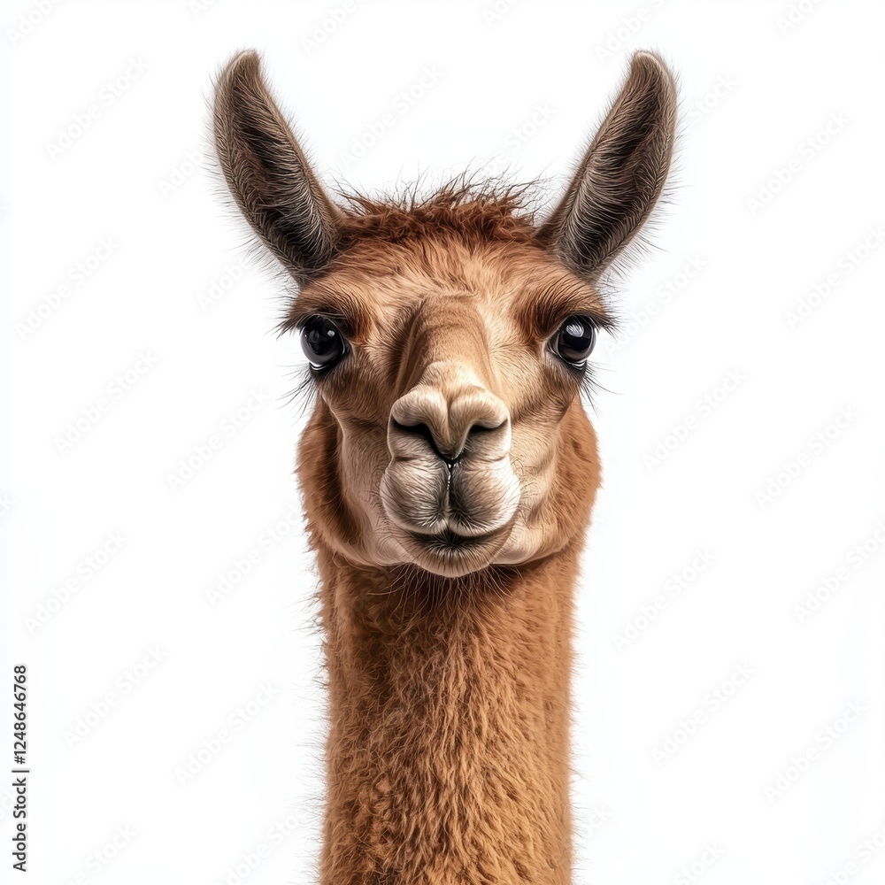 Obraz premium A close up of a camel's face with its eyes open and its mouth wide