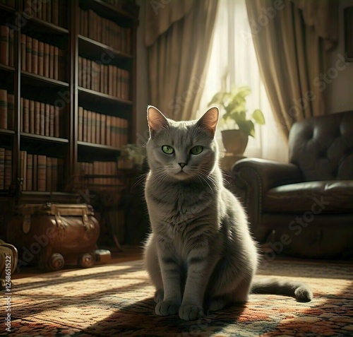 cat on the window