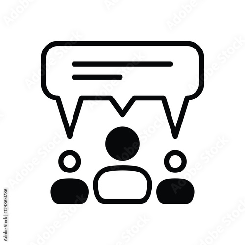 Public Relation vector icon