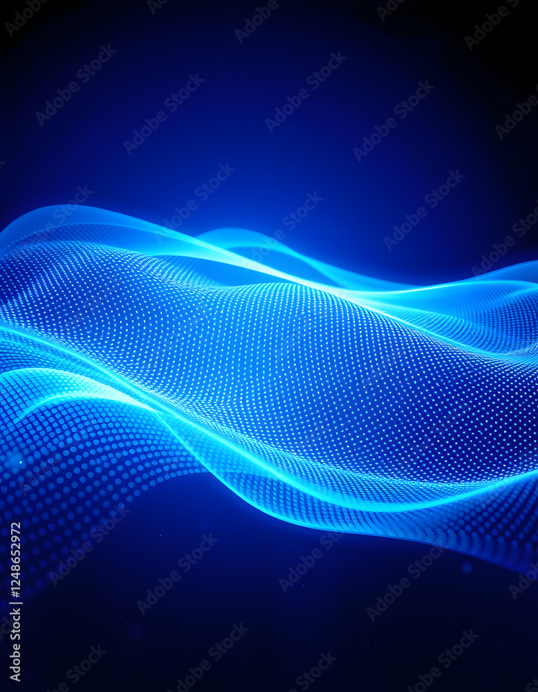 Beautiful abstract wave technology background. Blue light effect corporate concept background. Digital technology wave line dots background, origami. with white shades Beautiful abstract wave technology background. Blue light effect corporate concept background. Digital technology wave line dots background, origami. with white shades