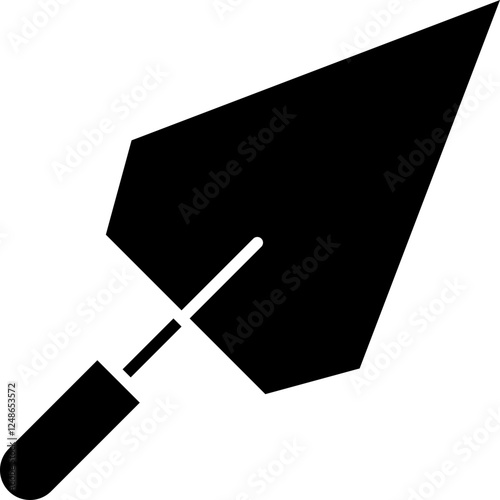 Trowel icon single vector illustration