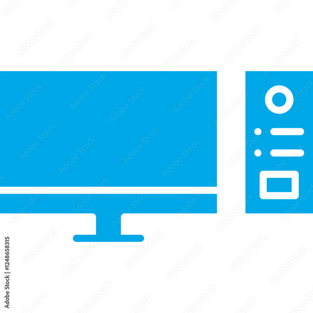 Computer icon single vector illustration Computer icon single vector illustration