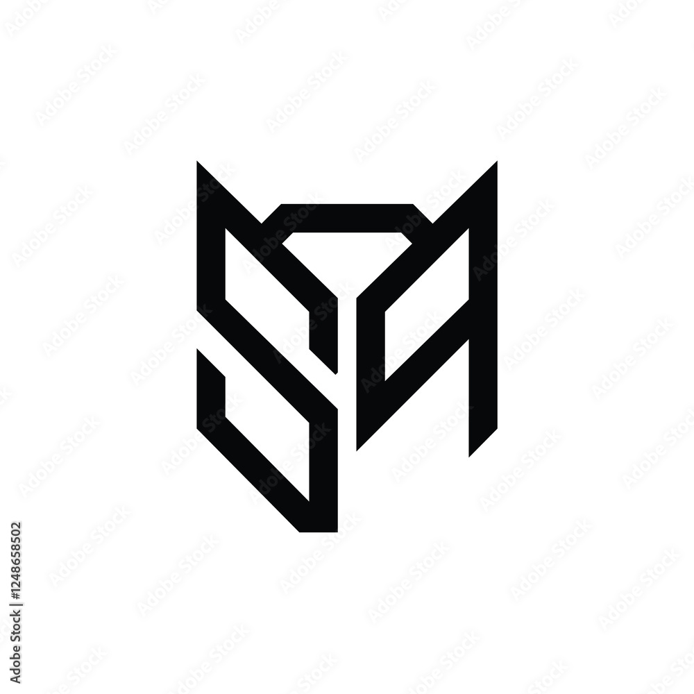 SQ monogram logo design letter text name symbol monochrome logotype alphabet character simple logo SQ monogram logo design letter text name symbol monochrome logotype alphabet character simple logo