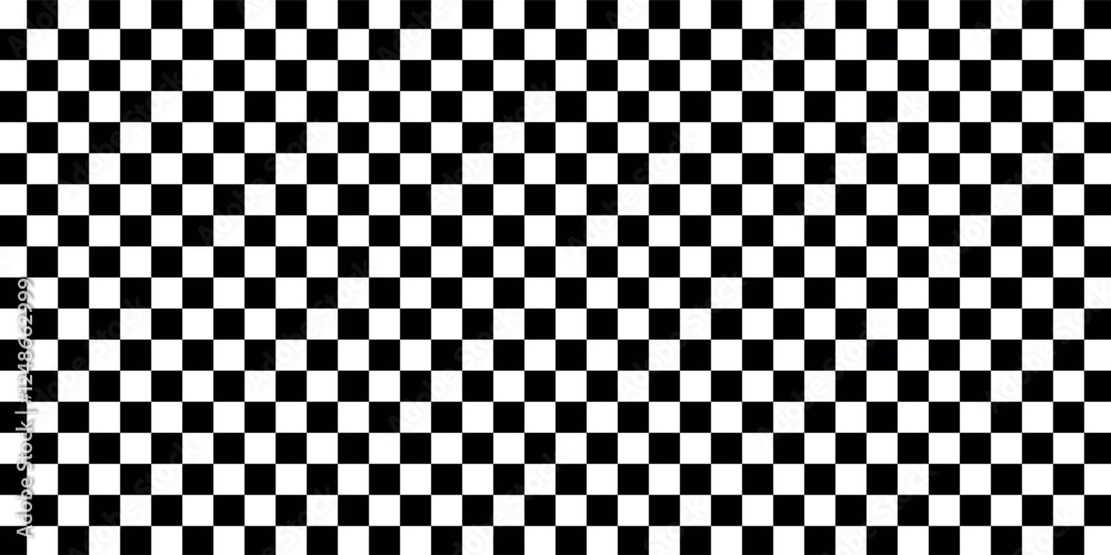 Black and white checkered pattern, Checkerboard seamless pattern