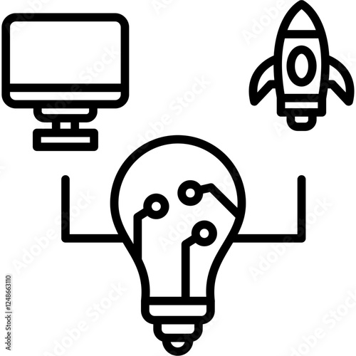 Technological Discovery Icon