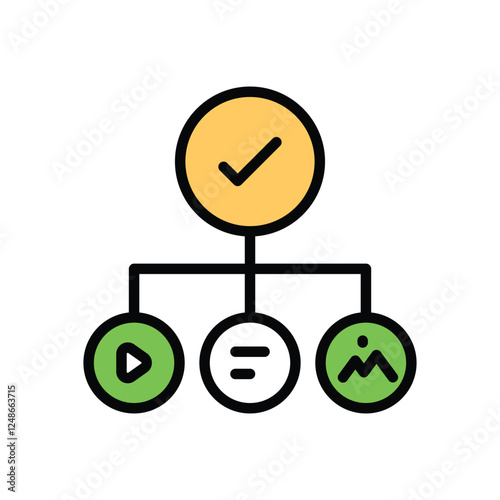 Content Curation vector icon