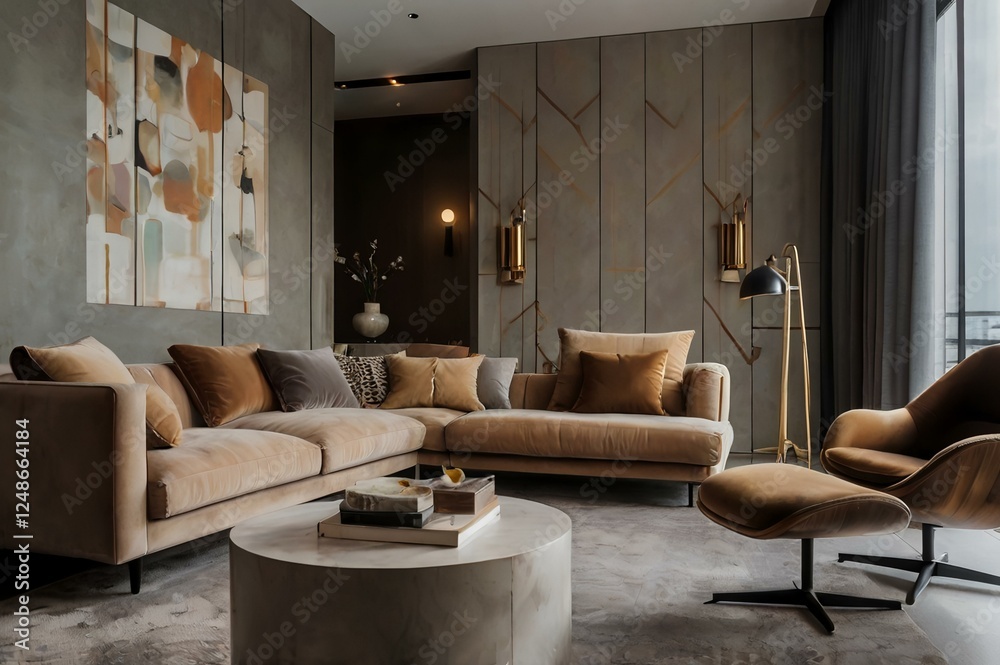 Obraz premium interior home design modern style