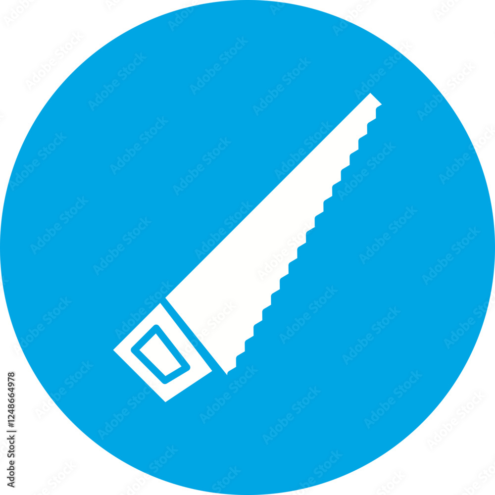 Handsaw icon single vector illustration Handsaw icon single vector illustration