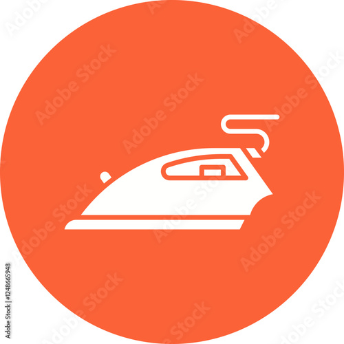 Ironing icon single vector illustration