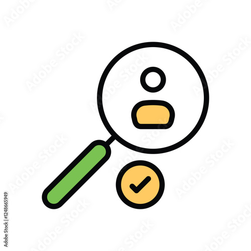 Social Research vector icon