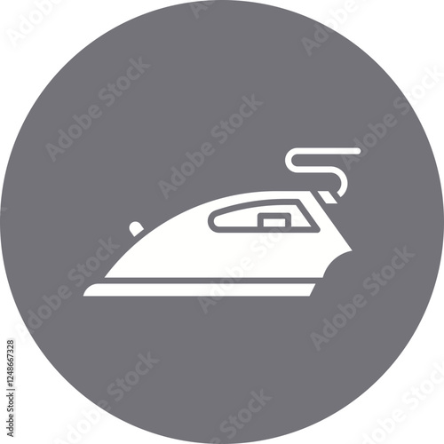 Ironing icon single vector illustration