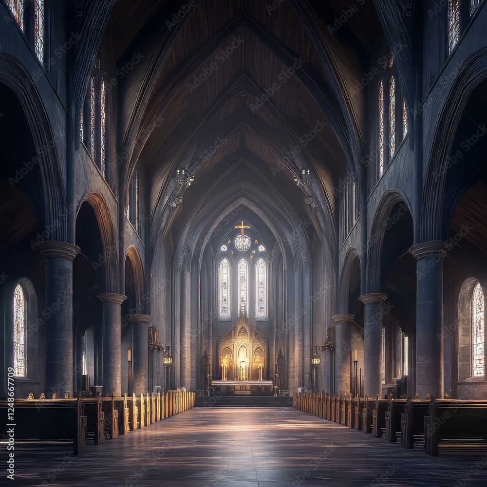 Fototapeta premium Grand Cathedral Interior